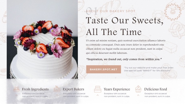 Bakery Shop Promo 2 Product Promo template preview