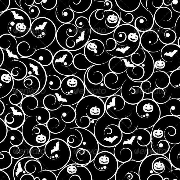 Halloween Seamless Pattern Background by yganko | GraphicRiver