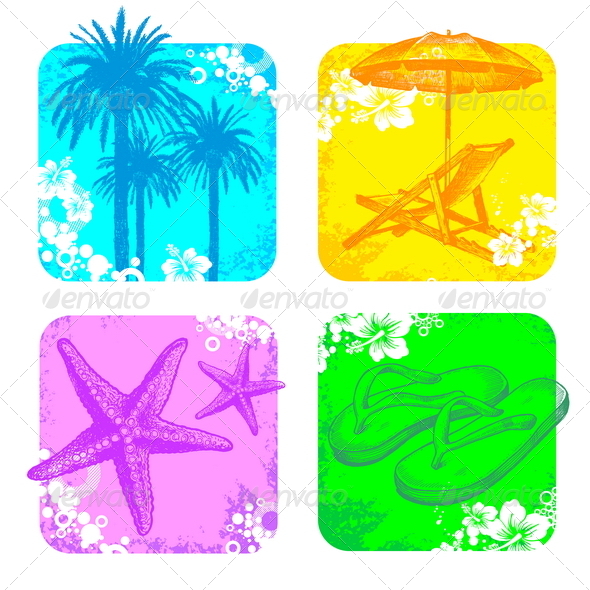 Hand Drawn Tropical Illustration - Travel Conceptual
