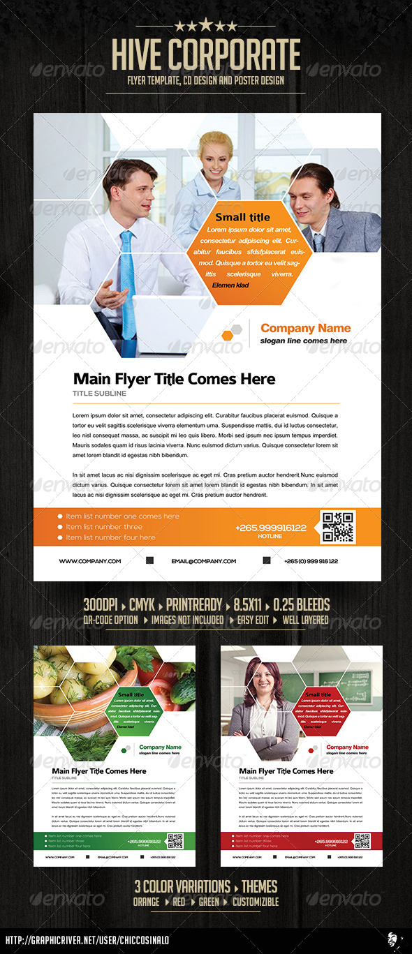 Hive Corporate Flyer Ad Template - Corporate Flyers