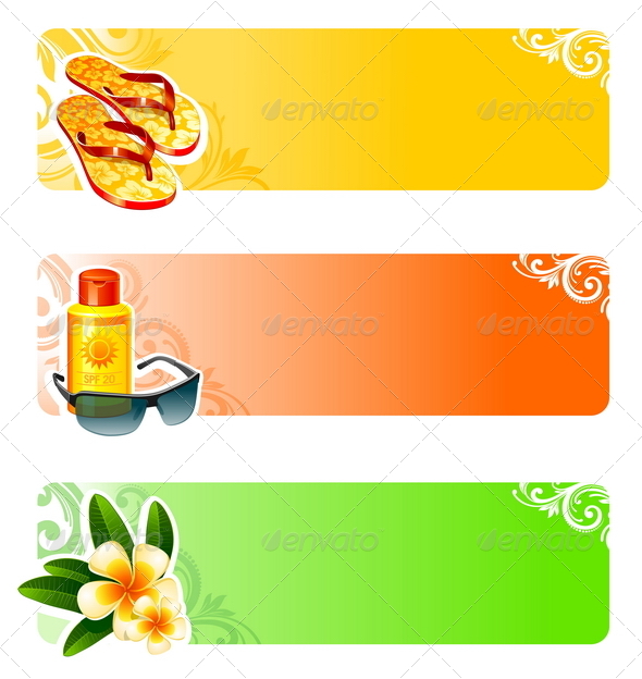 Rest and Travel Vector Banners - Travel Conceptual