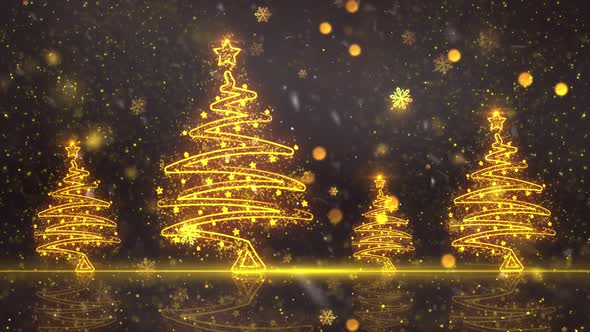 Christmas Trees Background 14 alt