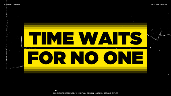 Modern Stroke Titles Titles template preview