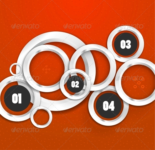 Abstract Steps Circles Template - Web Technology