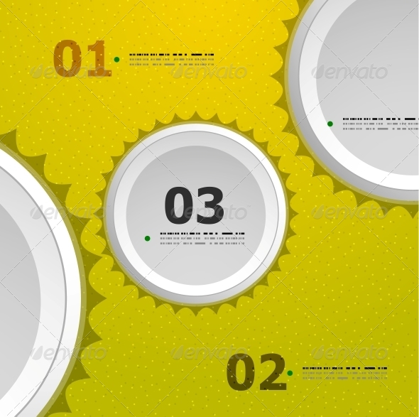 Abstract Steps Circles Template - Web Technology