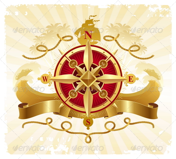 Travel and Adventures Vintage Vector Emblem - Travel Conceptual