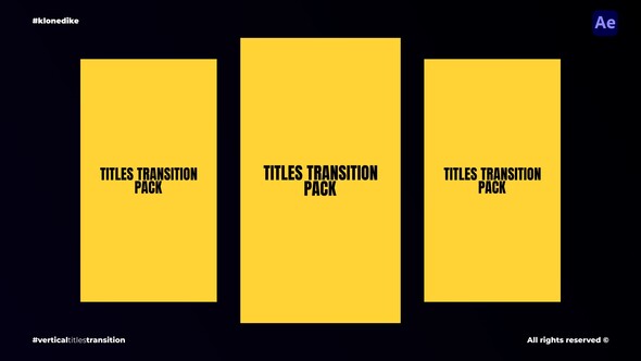 Vertical Titles Transition Titles template preview