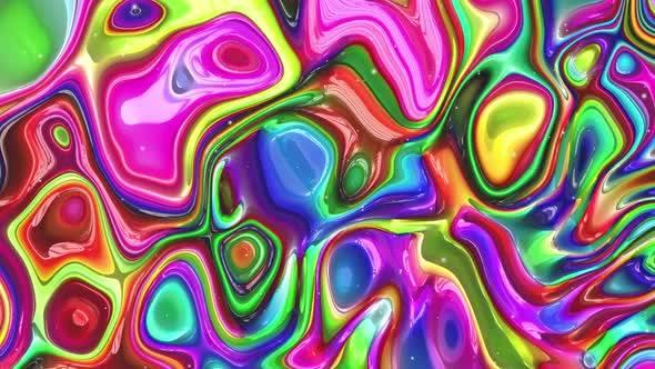 Abstract rainbow colors liquid wavy texture