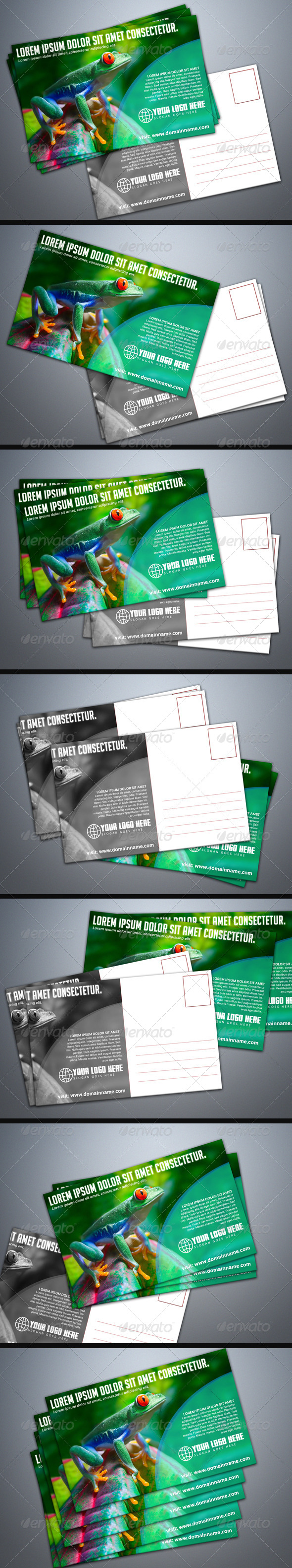 Photorealistic Postcard Mock-Up - Miscellaneous Print