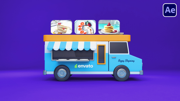 Food Truck Logo Openers template preview