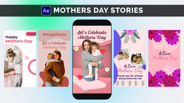 Mothers Day Stories Openers template preview