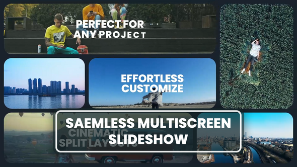 Seamless Multiscreen Slideshow Video Displays template preview