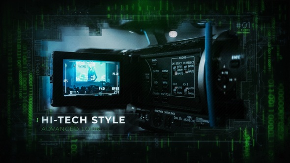 Digital Matrix Slideshow Video Displays template preview