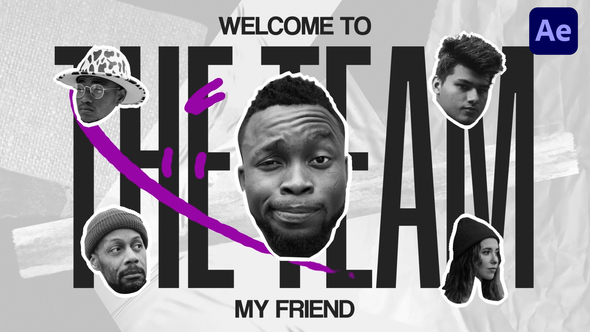 Grunge & Motion Team Intro broadcast-packages template preview