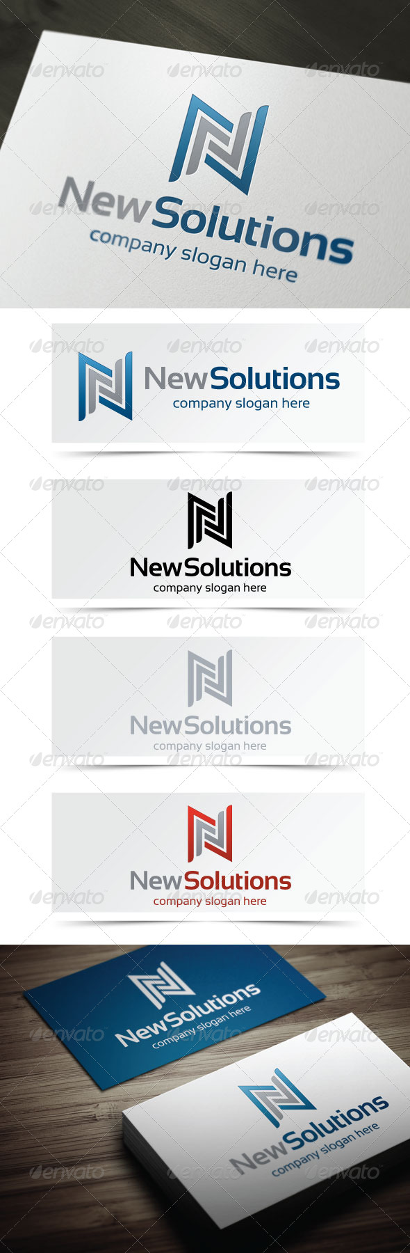 New Solutions - Letters Logo Templates