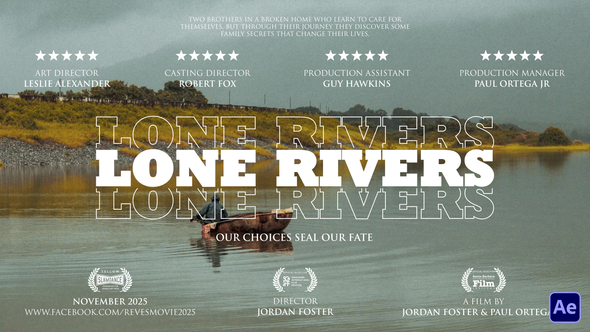 Mystery Cinematic Title Titles template preview