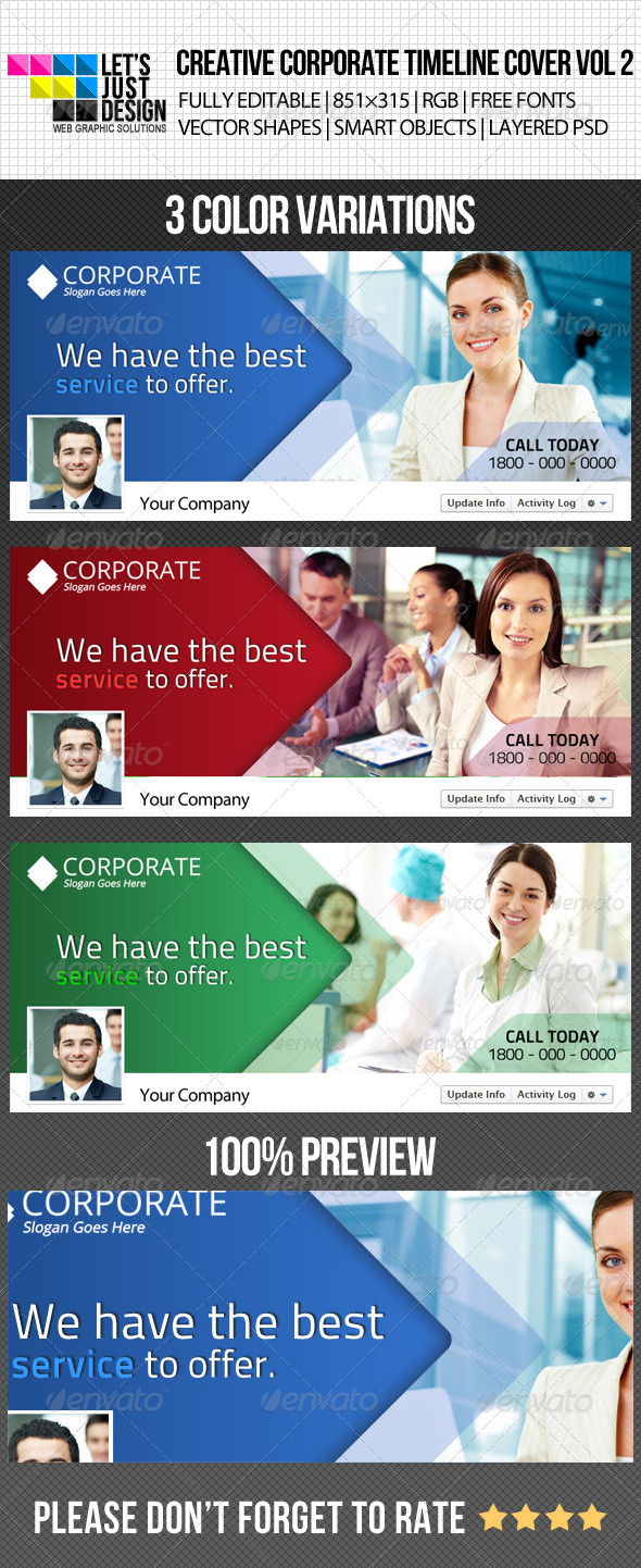 Creative Corporate Facebook Timeline Cover Vol 2 - Facebook Timeline Covers Social Media