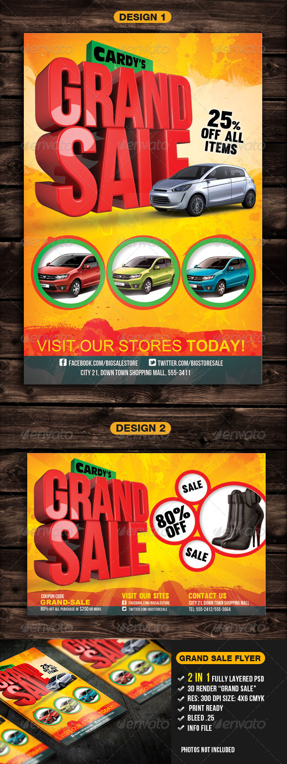 Grand Sale Flyer Template - Commerce Flyers
