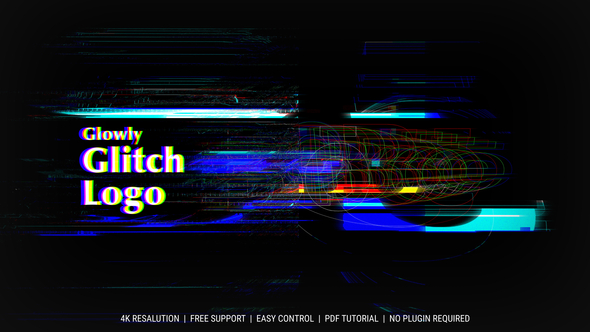 Glitch Logo Reveal Logo Stings template preview