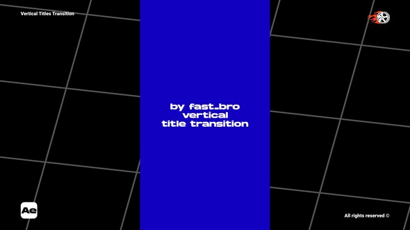 Vertical Titles Transition Titles template preview
