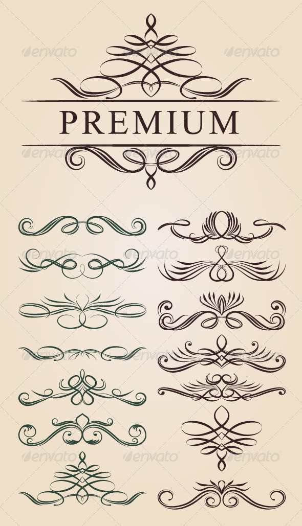 Calligraphic Decoration Design - Borders Decorative