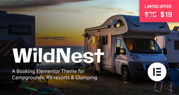 WildNest – Campgrounds & RV Parks Booking Theme