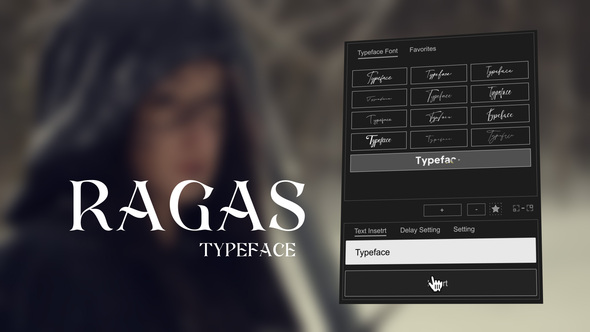 Animated Typeface - Ragas Titles template preview