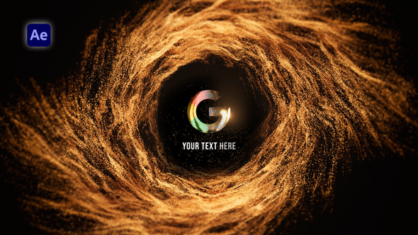 Particles Swirl Logo Logo Stings template preview