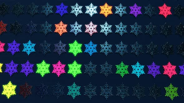 Christmas Composition As a New Year Background From a Garland with Bulbs in Form of Snowflakes That alt