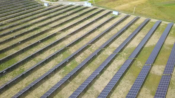 Aerial View of Solar Power Plant alt