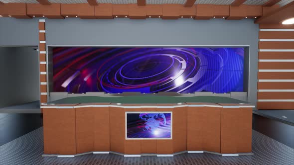 News Studio Virtual Set R901 G alt