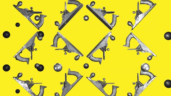 Creative Repair Hammer Instrument Graphic Rotating Background 3d Animation alt