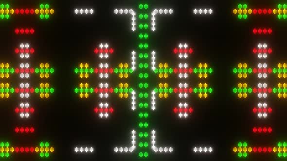 Abstract Pixel Mosaic Neon Background 02