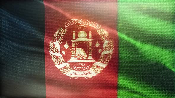 Waving Afghanistan Flag