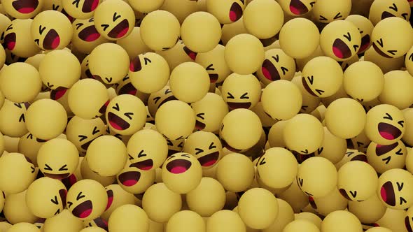 Laugh Emoji Transitions 3d 4k