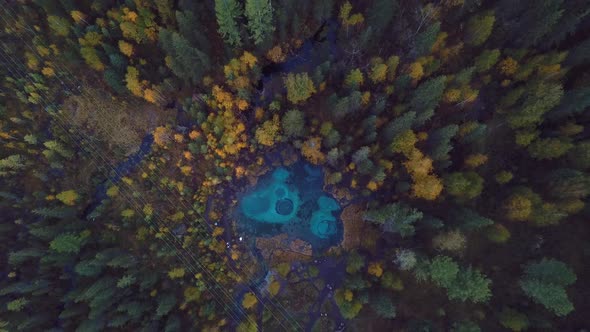 Geyser Lake And Altai Forest alt