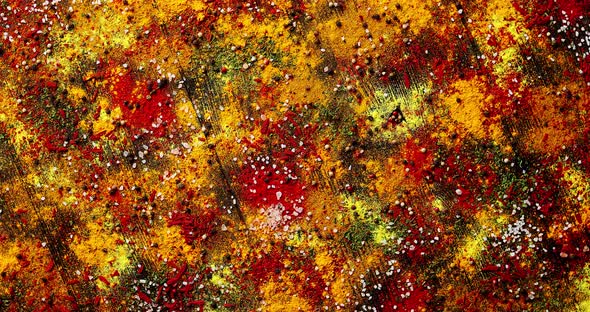 Assorted Spices Spilled on Table alt