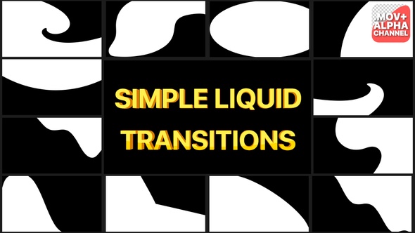 Simple Liquid Transitions | Motion Graphics Pack