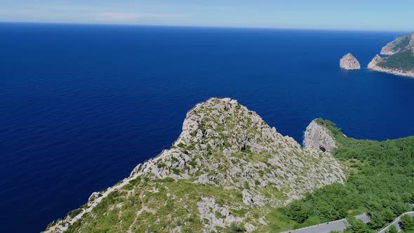 Flight Over Mirador Es Colomer, Mallorca, Spain