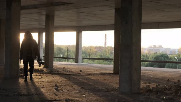 Cinematic Concept of End of Apocalypse or Chemical Threat End of Covid19 Pandemic alt