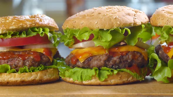 Beef Burgers on the Kitchen Table alt