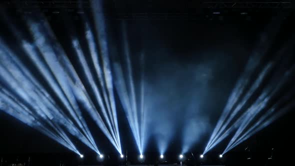 Stage Spotlights And Smoke 3