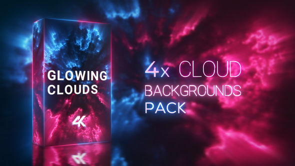 Glowing Magic Clouds Backgrounds Pack alt