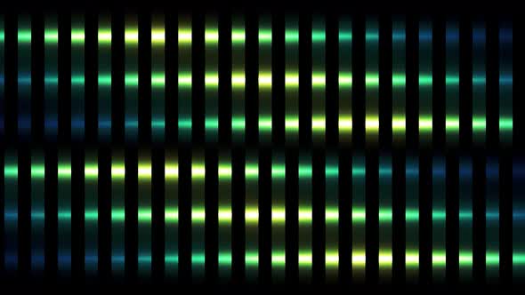 Abstract vertical glowing lines divided into square shaped segments alt
