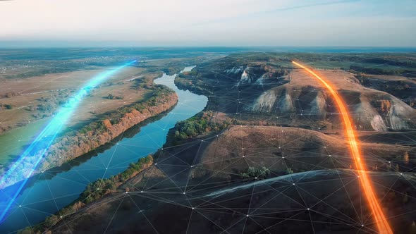 The Сoncept Of Disseminating Information Data Flows Over A Natural Landscape alt