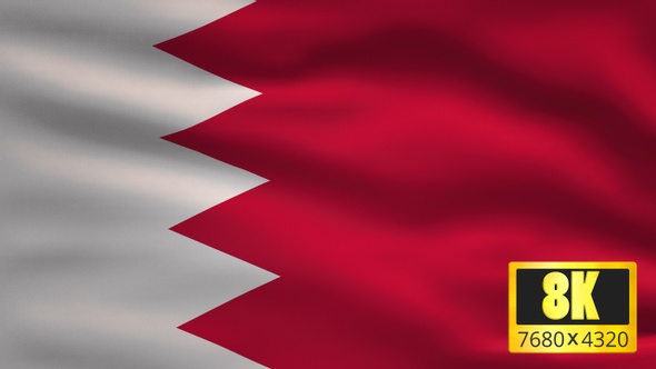 8K Bahrain Windy Flag Background alt