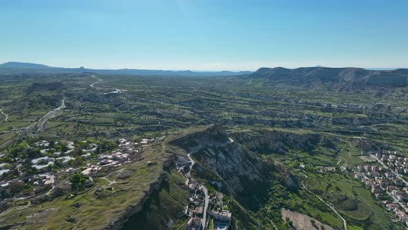 Great hotel in Cappadocia Aerial View 4 K Urgup City alt