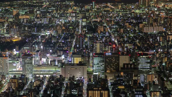 Night Aerial Cityscape Tokyo Skyscrapers Lights alt