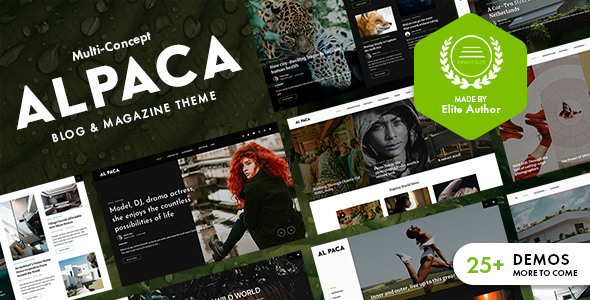 Alpaca – Blog & Magazine WordPress Theme Nulled