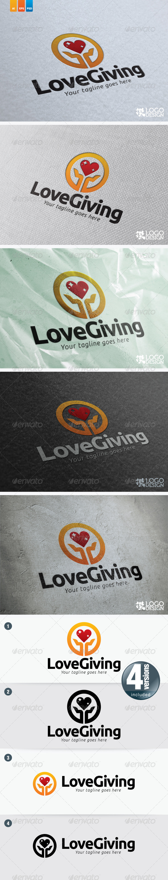 Love Giving - Symbols Logo Templates